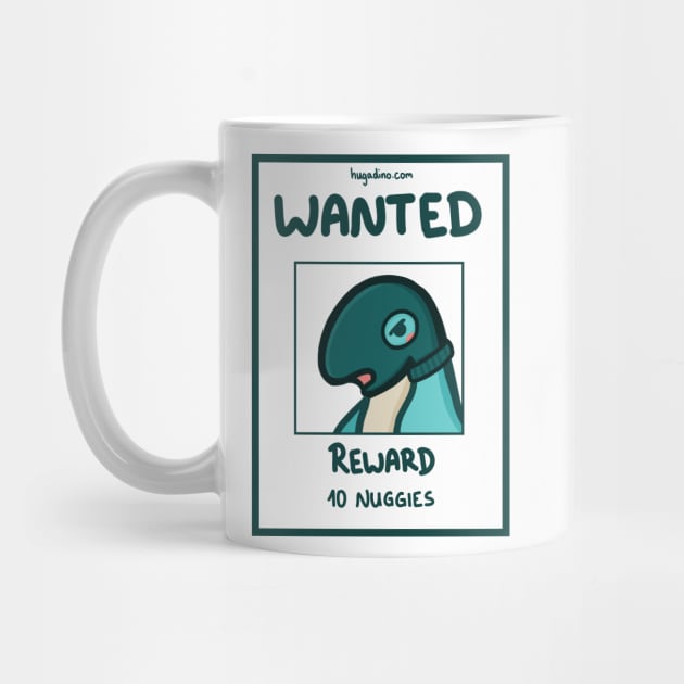 Wanted sign for a T-Rex, dino, dinosaurier by hugadino